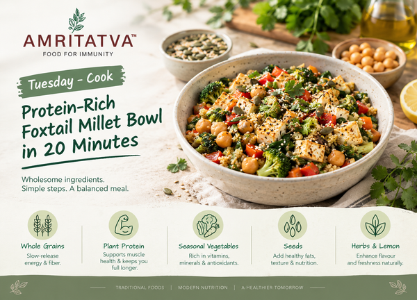 Protein-Rich Foxtail Millet Bowl in 20 Minutes