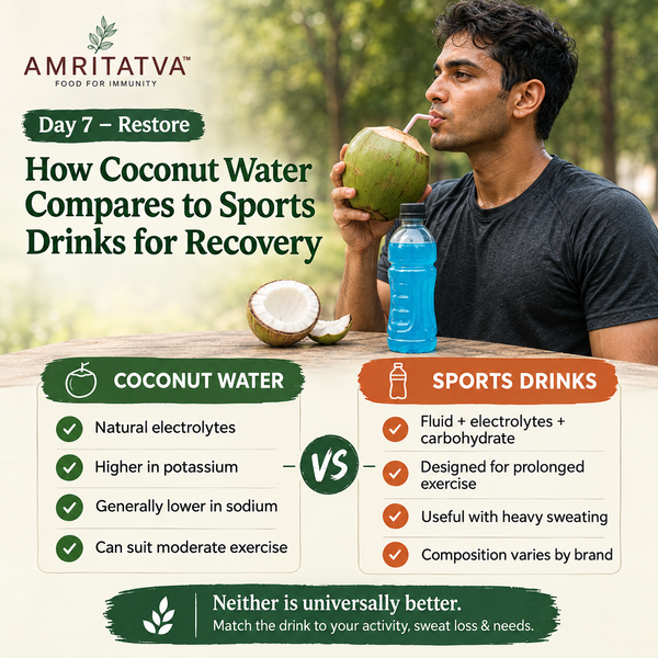 How Coconut Water Compares to Sports Drinks for Recovery