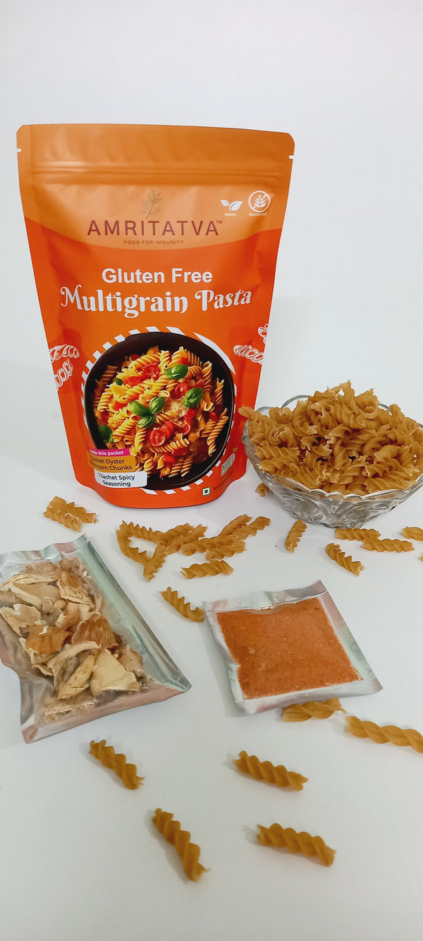 Amritatva gluten-free multigrain pasta uncooked penne — millet-based, no preservatives, immunity food India