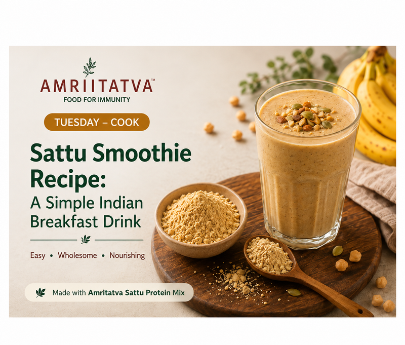 Sattu Smoothie Recipe: A Simple Indian Breakfast Drink