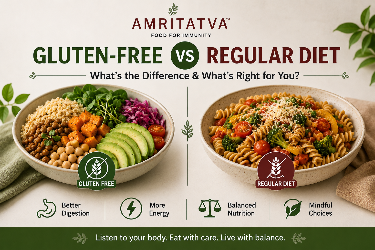 Difference Between Gluten-Free & Regular Diets.