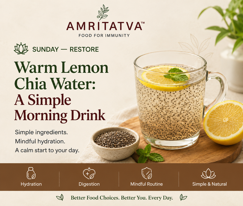 Warm Lemon Chia Water: A Simple Morning Drink