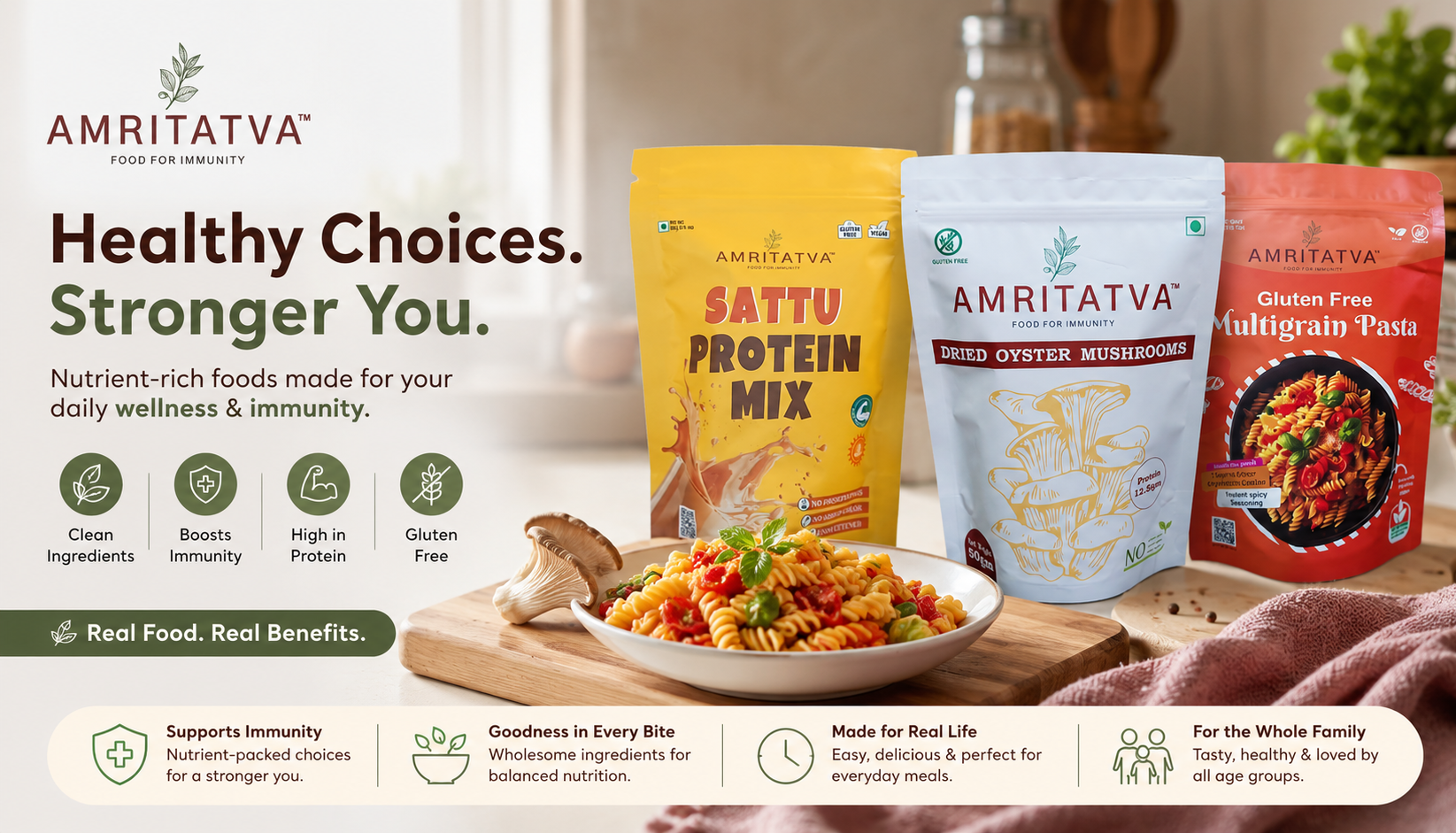 Clean eating morning routine with sattu and whole grains — practical daily health habits