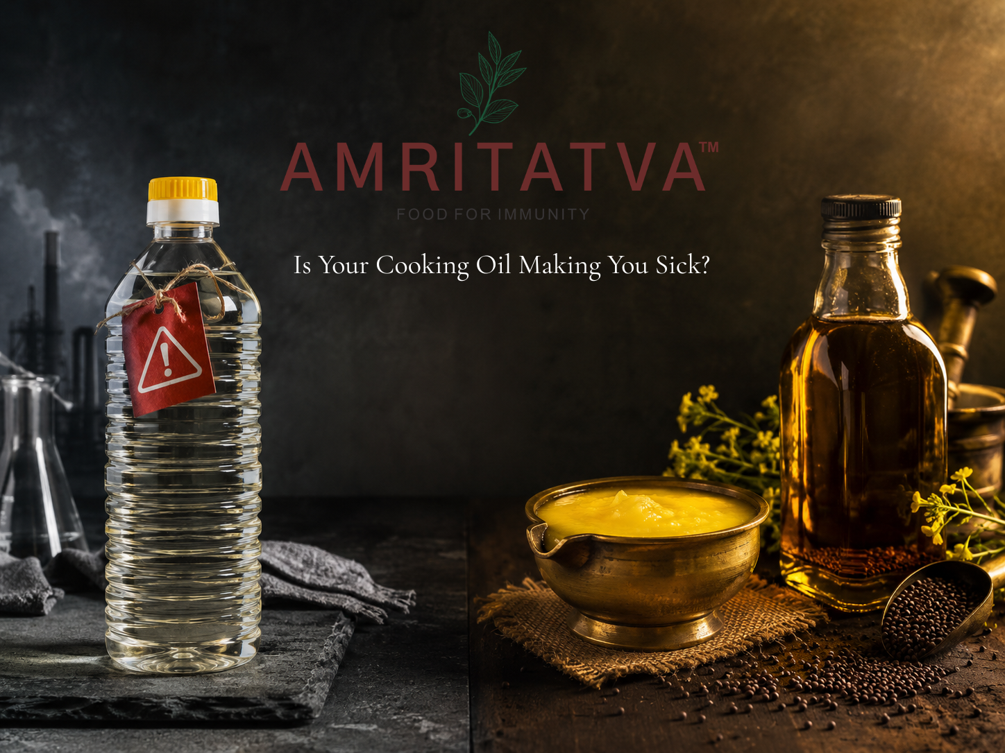 Refined cooking oil vs ghee and cold-pressed oils — gut health and inflammation impact in India