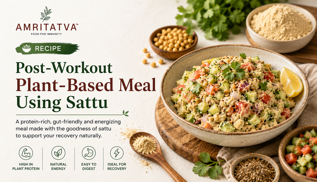 Post-Workout Plant-Based Meal Using Sattu