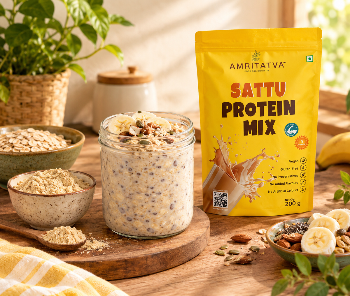 Why Overnight Oats With Sattu Make a Convenient Breakfast
