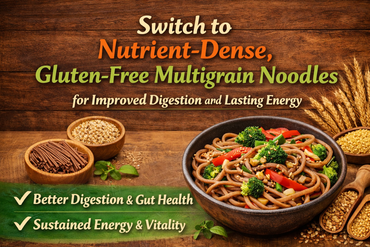 Switch to Nutrient-Dense, Gluten-Free Multigrain Noodles for Improved Digestion and Lasting Energy