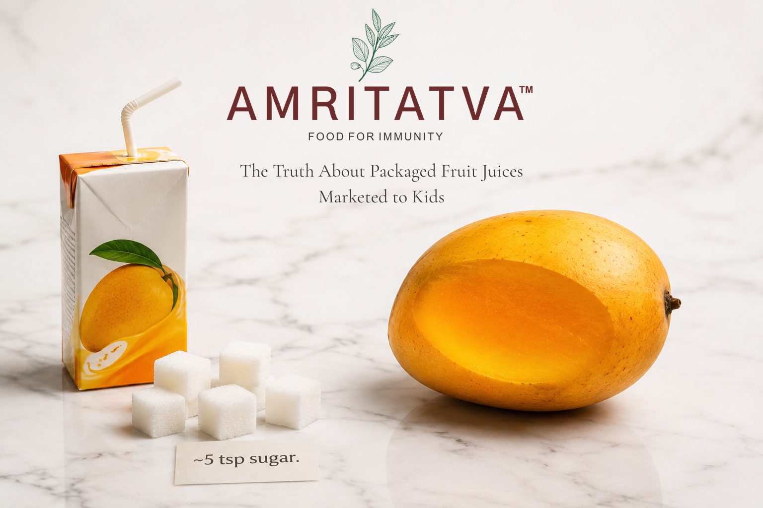 Packaged fruit juice truth for Indian parents — only 10-30% fruit, as much sugar as soft drinks