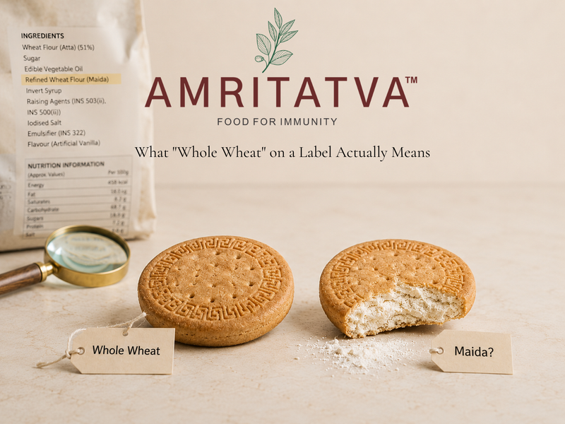 Whole wheat label truth — how Indian food labelling works and what to look for on ingredient lists