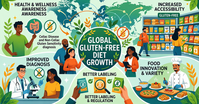 Global gluten-free diet growth trend — why millions are cutting modern wheat processing