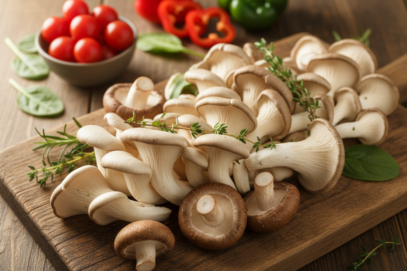 Oyster and shiitake mushrooms rich in beta-glucans — the science behind functional mushrooms