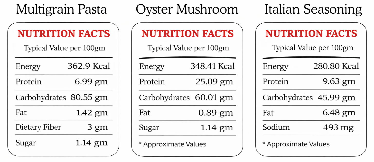 Amritatva Gluten-Free Pasta with Italian Seasoning 200g