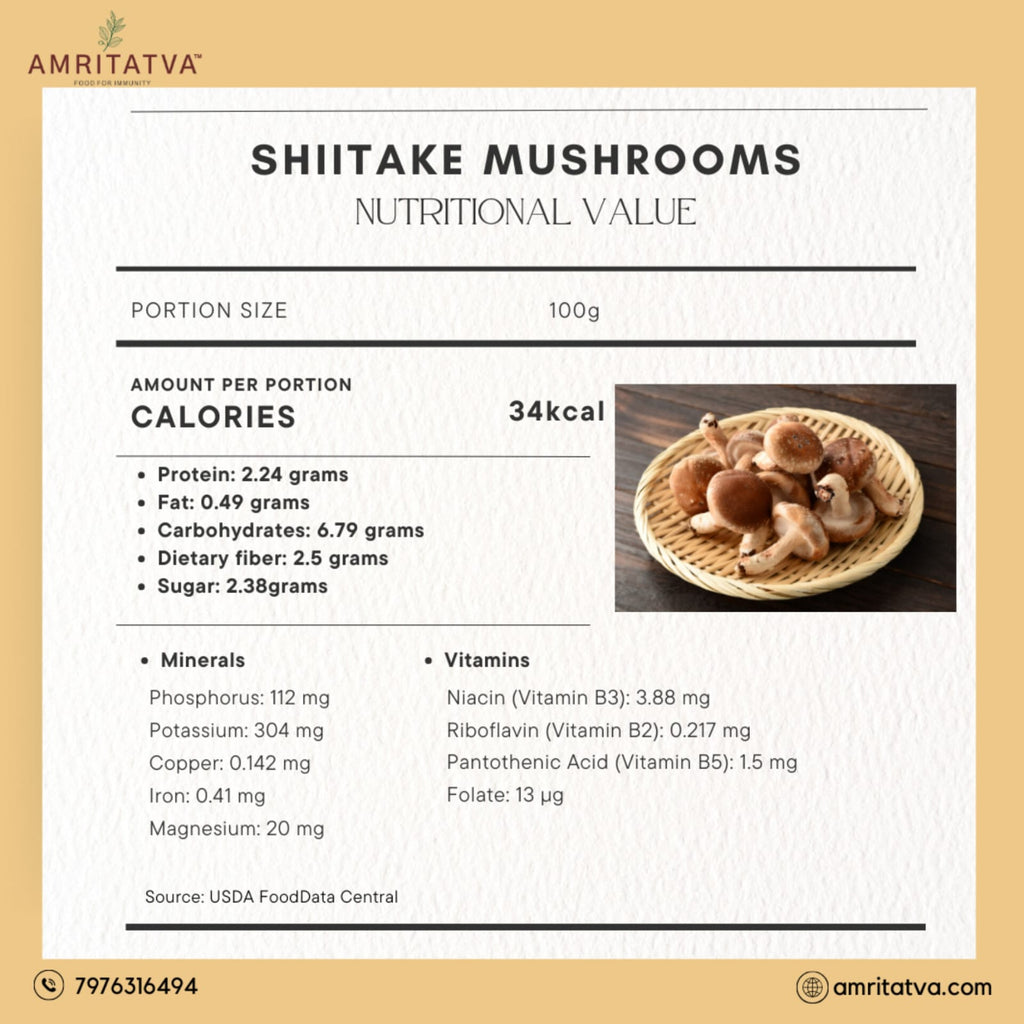 Amritatva Dried Shiitake Mushrooms