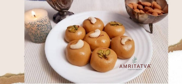 Amritatva Sattu Protein Mix Indian thali pairing — traditional protein food for immunity, rural women-made, clean label