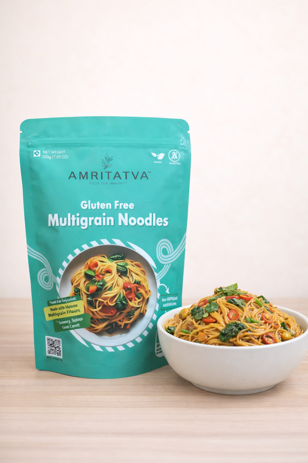 Amritatva Gluten-Free Noodles with Italian Seasoning 200g