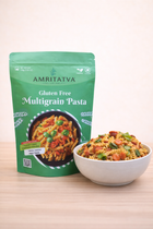 Amritatva Gluten-Free Pasta - millet pasta, no maida, bundled with Italian mushroom seasoning
