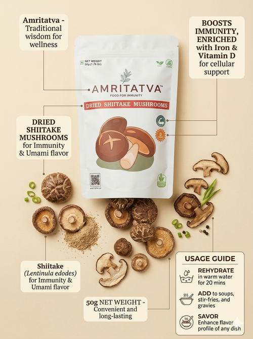Amritatva Dried Oyster Mushrooms 50g